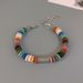 Duobao Color Volcanic Stone Bracelet For Men, Niche Design With A High-end Feel, Stainless Steel Hand Jewelry, Men's_ipsvogv.com