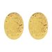 E12322 minimalist style exaggerated alloy oval with textured concave convex geometric metallic feeling fashionable_ipsvogv.com