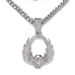 Alloy skull double wing pendant Cuban accessories necklace hip hop suit Halloween daily wear_ipsvogv.com