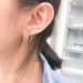 Double Ring Luck Beads Full Diamond Single Ring Earrings For Women Elements Crystal Earrings_ipsvogv.com