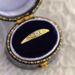 new Minimalist And Fashionable Women's Small Tail Italian Brushed Floral Gold Ring, Fresh Accessory_ipsvogv.com