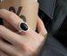 Fashion Style, Niche Design, Super Black Agate, Cool Style Ring, Women's Fashion Trend, Versatile, High-end Feeling_ipsvogv.com