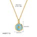 Hot Selling New Simple Necklace Cross Heart Star Moon Oil Drop Pendant Necklace Ladies Necklace_ipsvogv.com