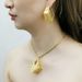 Jewelry Electroplated Women's Three-dimensional Graphic Necklace Earring Set Bride Accessories_ipsvogv.com
