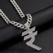 New Product Special Symbol, Full Diamond Alloy Trendy Men's Accessory Necklace, Hip-hop Necklace_ipsvogv.com