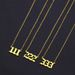 fashion lucky digital pendant 111-999 stainless steel necklace women's all-match clavicle chain ins style accessories_ipsvogv.com