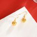 Sand Gold Earrings For Women, Long-lasting Embroidery Ball Ear Hooks, Chinese Style Hollow Earrings, Hot Selling_ipsvogv.com