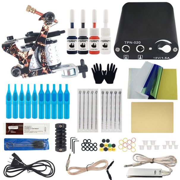 Beginner tattoo machine set of professional tattoo tools tattoo equipment_ipsvogv.com