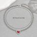 Geometric hip-hop style heart-shaped for women, versatile, niche, diamond studded design, high-end clavicle chain_ipsvogv.com