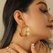Statement Exaggerated Creative C-Shaped Large Hoop For Women Elegant Light Luxury Feel Drop Earrings_ipsvogv.com