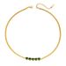 Women’s Jewelry Set Fashion French Retro Emerald Love Necklace Set Personality Fashion Personality Trend Five Heart Shaped Snake Bone Chain_ipsvogv.com