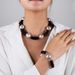 Fashion Acrylic Bamboo Ring Jewelry Personality Exaggerated Large Bead Bracelet Necklace Set_ipsvogv.com