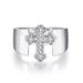 Unisex shape women's ring Micro inlaid zircon rose gold plated jewelry_ipsvogv.com