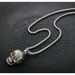 Japanese Korean Versions Of Rock Singer Rap Hip-hop Red Eye Skull Pendant Titanium Steel Men's And Women's Necklace_ipsvogv.com