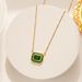 New Kratos Swiss Green Topaz Pendant Women's Plating Inlaid Stone Colorful Necklace_ipsvogv.com