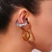 Minimalist Style Unique Texture Personality Earrings Simple Non-Pierced Ultra-Light Non-Sagging Ear Cuffs_ipsvogv.com