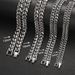 Titanium Steel Cuban Chain Hip Hop Necklace Stainless Steel Round Grind Encryption Chain Fashion Men's Jewelry Buckle Titanium Steel Necklace Jewelry_ipsvogv.com