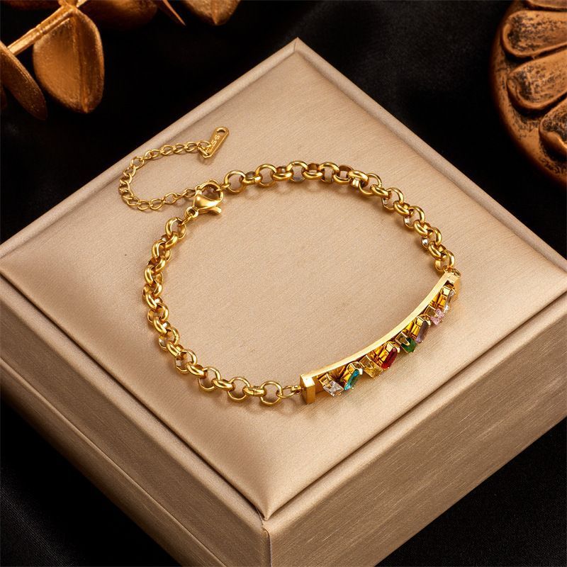 European And American Cross-border Niche Design Fashion Advanced Retro Color Long Transparent Dia-studded Chain Jewelry_ipsvogv.com