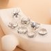 New Personality Number 8 Skull Spider Bat Snake Animal 7-piece Set Ring_ipsvogv.com