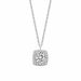 S999 Pure Square Sugar Necklace, Women's New Style Collarbone Chain, Light Luxury Niche Design, Foot Silver Pendant_ipsvogv.com