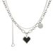 Personality Hip Hop Cold Style Female Ins Trend Temperament Double Layer Love Necklace Simple Clavicle Chain_ipsvogv.com