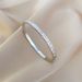 Round Zircon Wind Titanium Bracelet Minimally Stainless Steel Handpiece_ipsvogv.com