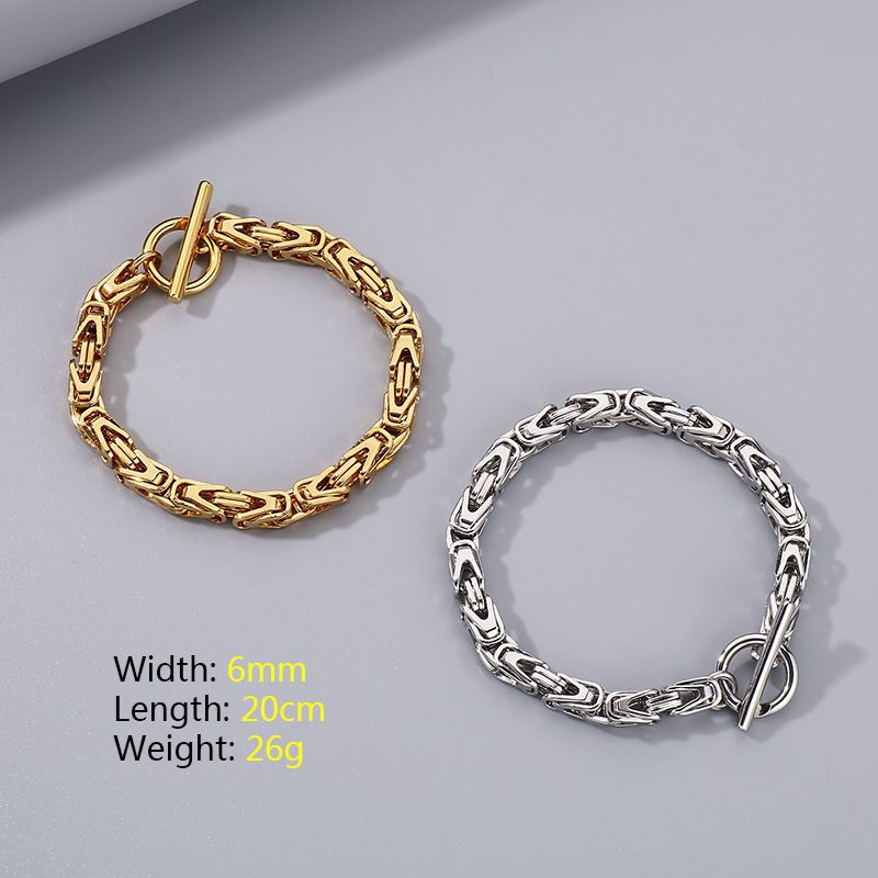 Men’s Jewelry Set Fashion Charm Bracelets Trendy Keel Chain OT Buckle Emperor Chain Personality Hand Jewelry_ipsvogv.com