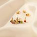 Women’s Jewelry Set Fashion Simple Rhinestone Earrings Personality Fashion Women's December Colored Diamond Stainless Steel Earrings_ipsvogv.com