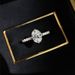 S Pure Silver Instagram Style Minimalist Index Finger Versatile 6 * 8 Oval Women's Diamond Ring Jewelry_ipsvogv.com