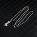 Cartoon cute little dinosaur pendant titanium steel necklace ins men and women personality simple pendant long sweater chain accessories_ipsvogv.com