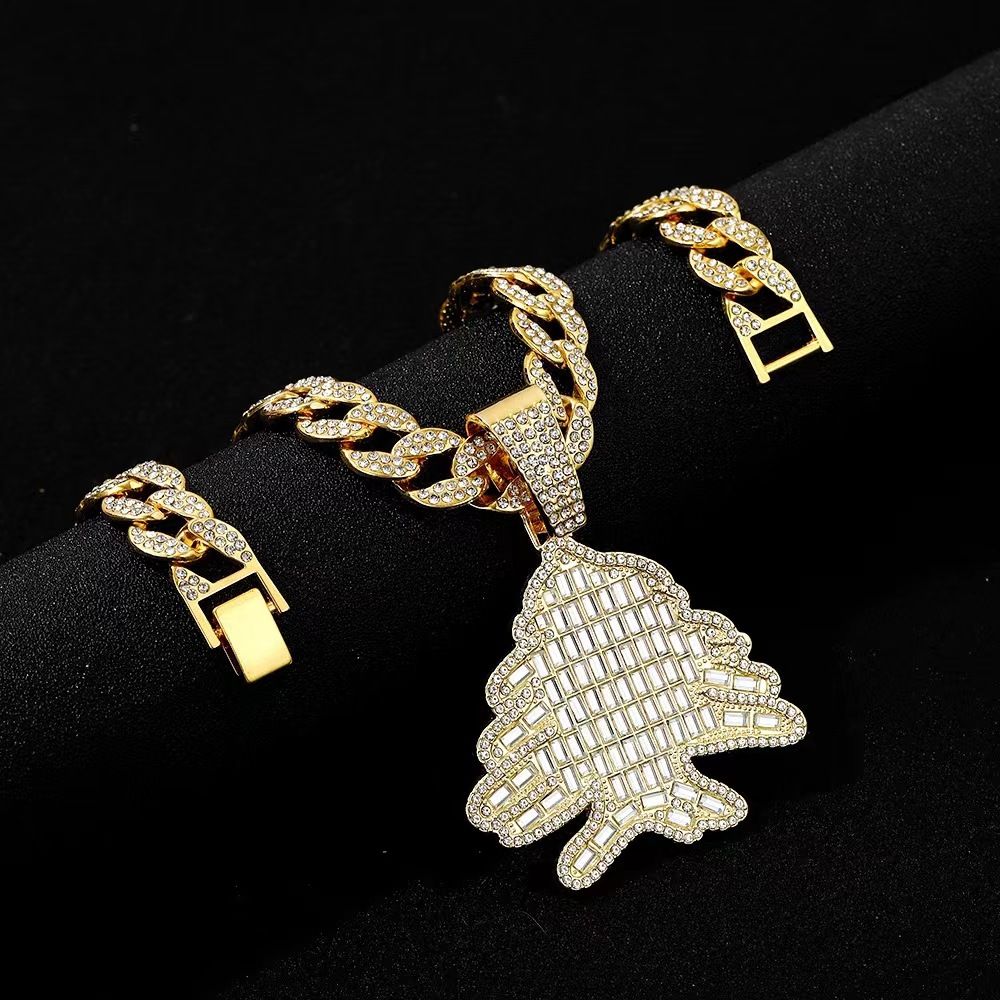 New Block Rock Candy Diamond Creative Christmas Tree Pendant, Hip-hop Men's Niche Atmosphere Accessory_ipsvogv.com