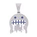 Unisex Hip Hop Jewelry Ice Face Emoji Oil Painting Pendant Men's Trendy Street Rap Full Diamond Cuban Chain_ipsvogv.com