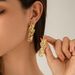 Personality lava love liquid water drop earrings business folds irregular geometric earrings earrings_ipsvogv.com