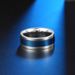 Men's Jewelry Titanium Steel Color Plated Rotatable Ring Rotatable Black Belt Ring_ipsvogv.com