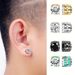 12 Pairs Of Stainless Steel Earrings Without Piercings, Ear Clips With Diamonds And Zircon Magnet Suction Earrings Combination Set_ipsvogv.com
