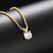 Unisex diamond pendant heart shaped zircon engagement necklace for women hot selling gold plated jewelry_ipsvogv.com