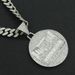 Hip Hop Exaggerated Diamond Big Round Label Necklace Trendy Men Punk Dominant Cool Cuba Chain Accessories Pendant_ipsvogv.com