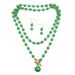 Fashionable pearl necklace with adjustable neckband, multi color long sweater chain set 7100_ipsvogv.com