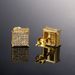 Unisex fashion zircon hip hop earrings for men with full diamond three dimensional square trendy earrings_ipsvogv.com