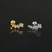 Unisex popular zircon piercing ear bone nails female temperament no ear piercing ear clip screw ball earrings_ipsvogv.com
