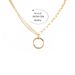 Double Layer Hollow Circle Pendant Necklace Female Ins Small Fresh Personality Temperament Clavicle Chain_ipsvogv.com