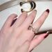 ins Design Niche Style Coldness High-end Fashionable Versatile Flower Full Diamond Exquisite Zircon Ring Women's Opening_ipsvogv.com