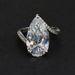 Cao Shi's Hot Selling Inlaid 9 * 19 Pear Water Droplet Shaped Zircon Ring, Female Creative New Ring_ipsvogv.com