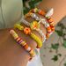 5-piece Starfish Shell Soft Pottery Bracelet Set 2025 Summer Sweet Temperament Beach Travel Vacation Accessories_ipsvogv.com