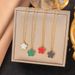 2024 Hot Selling Stainless Steel Gold Double-sided OL Mother Of Pearl Five Leaf Flower Necklace, Fashionable, Versatile_ipsvogv.com