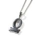 Hip Hop Trend Full Dia O BLOCK Zircon Letter Pendant Necklace For Men's Fashionable And Minimalist Jewelry_ipsvogv.com