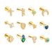 Women's Jewelry 925 Sterling Silver Geometric Diamond Opal Flat Head Thread Body Piercing Earrings Fashion Jewelry_ipsvogv.com