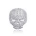 Ins Popular Skull Head Personality Hip Hop Ring Full Of Zircon Trendy Hand Jewelry Gold Jewelry Bling_ipsvogv.com