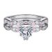 Women's Jewelry Set Love Jewelry Set 3 Piece Set 925 Sterling Silver Ring Pink Diamond Ring Heart Shaped Zircon Earrings Niche Necklace_ipsvogv.com
