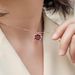 Exquisite Lace Edge Pure White Full Diamond Water Drop Necklace Hollow Rose Pendant_ipsvogv.com